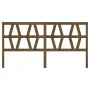 Cabecero de cama madera maciza de pino marrón miel 206x4x100 cm de vidaXL, Cabeceros y pies de cama - Ref: Foro24-818643, Pre...