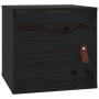 Hängeschrank aus massivem Kiefernholz schwarz 31,5x30x30 cm von vidaXL, Regale und Regale - Ref: Foro24-818363, Preis: 38,30 ...