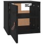 Hängeschrank aus massivem Kiefernholz schwarz 31,5x30x30 cm von vidaXL, Regale und Regale - Ref: Foro24-818363, Preis: 38,30 ...