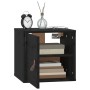 Hängeschrank aus massivem Kiefernholz schwarz 31,5x30x30 cm von vidaXL, Regale und Regale - Ref: Foro24-818363, Preis: 38,30 ...