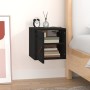 Hängeschrank aus massivem Kiefernholz schwarz 31,5x30x30 cm von vidaXL, Regale und Regale - Ref: Foro24-818363, Preis: 38,30 ...