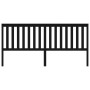 Solid black pine wood bed headboard 206x6x101 cm by vidaXL, Headboards and footboards - Ref: Foro24-818544, Price: 41,01 €, D...