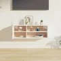 Solid white pine wood wall cabinet 80x30x30 cm by vidaXL, Shelves and shelves - Ref: Foro24-818387, Price: 71,54 €, Discount: %