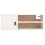 Armario de pared de madera maciza de pino blanco 80x30x30 cm de vidaXL, Estantes y estanterías - Ref: Foro24-818387, Precio: ...