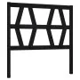 Solid black pine wood bed headboard 81x4x100 cm by vidaXL, Headboards and footboards - Ref: Foro24-818599, Price: 23,23 €, Di...
