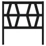 Solid black pine wood bed headboard 81x4x100 cm by vidaXL, Headboards and footboards - Ref: Foro24-818599, Price: 23,23 €, Di...
