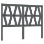 Bettkopfteil aus massivem grauem Kiefernholz, 156 x 4 x 100 cm von vidaXL, Kopf- und Fußteile - Ref: Foro24-818627, Preis: 56...