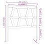 Bettkopfteil aus massivem Kiefernholz in Honigbraun, 96 x 4 x 100 cm von vidaXL, Kopf- und Fußteile - Ref: Foro24-818603, Pre...