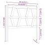 Bettkopfteil aus massivem Kiefernholz in Honigbraun, 96 x 4 x 100 cm von vidaXL, Kopf- und Fußteile - Ref: Foro24-818603, Pre...