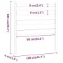 Bettkopfteil aus massivem Kiefernholz, 106 x 4 x 100 cm von vidaXL, Kopf- und Fußteile - Ref: Foro24-818405, Preis: 37,66 €, ...