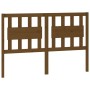 Solid pine wood bed headboard honey brown 125.5x4x100 cm by vidaXL, Headboards and footboards - Ref: Foro24-818563, Price: 34...