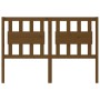 Solid pine wood bed headboard honey brown 125.5x4x100 cm by vidaXL, Headboards and footboards - Ref: Foro24-818563, Price: 34...