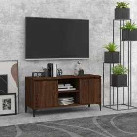 TV-Schrank mit eichenbraunen Metallbeinen 103,5 x 35 x 50 cm von vidaXL, TV-Möbel - Ref: Foro24-813163, Preis: 66,33 €, Rabat...