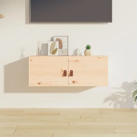Hängeschrank aus massivem Kiefernholz 80x30x30 cm von vidaXL, Regale und Regale - Ref: Foro24-818375, Preis: 58,33 €, Rabatt: %