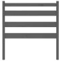 Solid gray pine wood bed headboard 96x4x100 cm by vidaXL, Headboards and footboards - Ref: Foro24-818402, Price: 31,21 €, Dis...