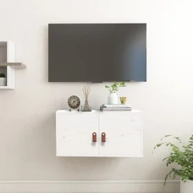 Massiver Wandschrank aus weißem Kiefernholz, 60 x 30 x 30 cm von vidaXL, Regale und Regale - Ref: Foro24-818367, Preis: 57,39...