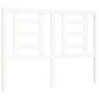 Weißer Massivholzbettrahmen mit Kopfteil 120x200 cm von vidaXL, Betten und Lattenroste - Ref: Foro24-3194697, Preis: 125,68 €...