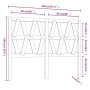 Bettkopfteil aus massivem Kiefernholz in Honigbraun, 146 x 4 x 100 cm von vidaXL, Kopf- und Fußteile - Ref: Foro24-818623, Pr...