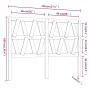 Bettkopfteil aus massivem Kiefernholz in Honigbraun, 146 x 4 x 100 cm von vidaXL, Kopf- und Fußteile - Ref: Foro24-818623, Pr...
