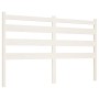 Solid white pine wood bed headboard 206x4x100 cm by vidaXL, Headboards and footboards - Ref: Foro24-818441, Price: 48,62 €, D...