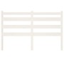 Solid white pine wood bed headboard 206x4x100 cm by vidaXL, Headboards and footboards - Ref: Foro24-818441, Price: 48,62 €, D...
