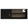 Massiver Wandschrank aus schwarzem Kiefernholz, 80 x 30 x 30 cm von vidaXL, Regale und Regale - Ref: Foro24-818393, Preis: 80...
