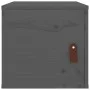 Grauer Wandschrank aus massivem Kiefernholz, 31,5 x 30 x 30 cm von vidaXL, Regale und Regale - Ref: Foro24-818359, Preis: 32,...
