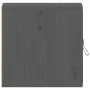 Grauer Wandschrank aus massivem Kiefernholz, 31,5 x 30 x 30 cm von vidaXL, Regale und Regale - Ref: Foro24-818359, Preis: 32,...