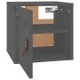 Grauer Wandschrank aus massivem Kiefernholz, 31,5 x 30 x 30 cm von vidaXL, Regale und Regale - Ref: Foro24-818359, Preis: 32,...