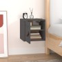 Grauer Wandschrank aus massivem Kiefernholz, 31,5 x 30 x 30 cm von vidaXL, Regale und Regale - Ref: Foro24-818359, Preis: 33,...