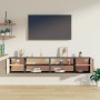 Wandschränke 2 Stück massives graues Kiefernholz 80x30x30 cm von vidaXL, Regale und Regale - Ref: Foro24-818390, Preis: 77,92...
