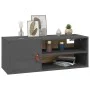 Wandschränke 2 Stück massives graues Kiefernholz 80x30x30 cm von vidaXL, Regale und Regale - Ref: Foro24-818390, Preis: 77,92...