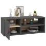 Wandschränke 2 Stück massives graues Kiefernholz 80x30x30 cm von vidaXL, Regale und Regale - Ref: Foro24-818390, Preis: 77,92...