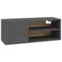 Wandschränke 2 Stück massives graues Kiefernholz 80x30x30 cm von vidaXL, Regale und Regale - Ref: Foro24-818390, Preis: 77,92...