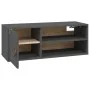 Wandschränke 2 Stück massives graues Kiefernholz 80x30x30 cm von vidaXL, Regale und Regale - Ref: Foro24-818390, Preis: 77,92...