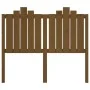Honey brown solid pine wood bed headboard 126x4x110 cm by vidaXL, Headboards and footboards - Ref: Foro24-818463, Price: 36,9...