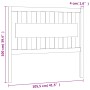 Bettkopfteil aus massivem Kiefernholz in Honigbraun, 105,5 x 4 x 100 cm von vidaXL, Kopf- und Fußteile - Ref: Foro24-818558, ...