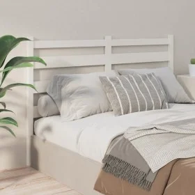 Cabecero de cama madera maciza de pino blanco 126x4x100 cm de vidaXL, Cabeceros y pies de cama - Ref: Foro24-818411, Precio: ...