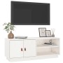 Mueble de TV de madera maciza de pino blanco 105x34x40 cm de vidaXL, Muebles TV - Ref: Foro24-818221, Precio: 63,39 €, Descue...