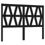 Bettkopfteil aus massivem schwarzem Kiefernholz, 126 x 4 x 100 cm von vidaXL, Kopf- und Fußteile - Ref: Foro24-818614, Preis:...