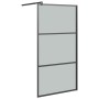 Begehbare Duschabtrennung dunkel ESG Glas schwarz 100x195 cm von vidaXL, Duschwände und Duschwände - Ref: Foro24-151891, Prei...