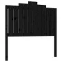 Cabecero de cama madera maciza de pino negro 106x4x110 cm de vidaXL, Cabeceros y pies de cama - Ref: Foro24-818459, Precio: 3...