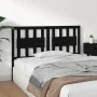 Cabecero de cama madera maciza de pino negro 145,5x4x100 cm de vidaXL, Cabeceros y pies de cama - Ref: Foro24-818574, Precio:...