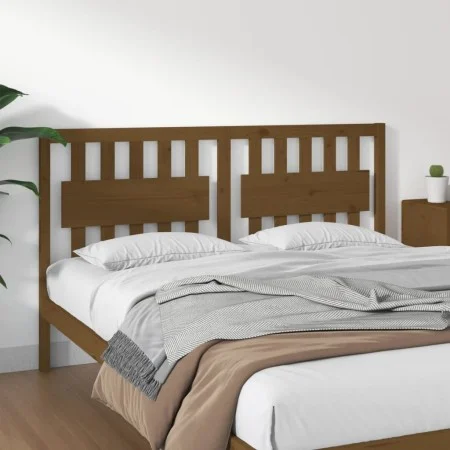 Solid pine wood bed headboard honey brown 155.5x4x100 cm by vidaXL, Headboards and footboards - Ref: Foro24-818578, Price: 60...