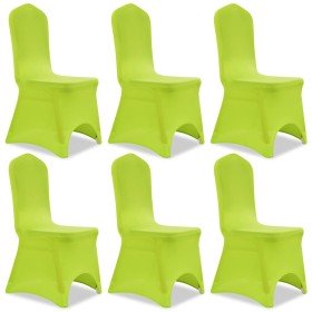 Funda de silla elástica 6 unidades verde Funda de silla elástica 6 unidades verde
