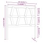 Bettkopfteil aus massivem Kiefernholz in Honigbraun, 81 x 4 x 100 cm von vidaXL, Kopf- und Fußteile - Ref: Foro24-818598, Pre...