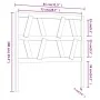 Bettkopfteil aus massivem Kiefernholz in Honigbraun, 81 x 4 x 100 cm von vidaXL, Kopf- und Fußteile - Ref: Foro24-818598, Pre...