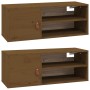Wandschränke 2 Stück honigbraunes Kiefernholz 60x30x30 cm von vidaXL, Regale und Regale - Ref: Foro24-818392, Preis: 97,36 €,...