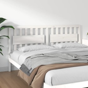Solid white pine wood bed headboard 185.5x4x100 cm by vidaXL, Headboards and footboards - Ref: Foro24-818586, Price: 77,16 €,...