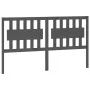 Solid gray pine wood bed headboard 165.5x4x100 cm by vidaXL, Headboards and footboards - Ref: Foro24-818582, Price: 54,81 €, ...